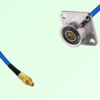 Semi-Flexible Jumper QN Male 4 Hole Flange Mount 25x25mm to MMCX Male Semi-Flexible Jumper QN Male 4 Hole Flange Mount 25x25mm to MMCX Male
