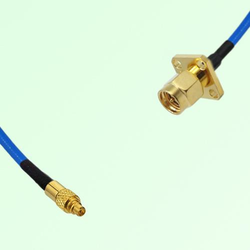 Semi-Flexible Jumper SMA Male 4 Hole Flange Mount 12.7x12.7mm to MMCX Male Semi-Flexible Jumper SMA Male 4 Hole Flange Mount 12.7x12.7mm to MMCX Male
