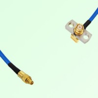 Semi-Flexible Jumper SMP Female Right Angle 2 Hole Flange Mount to MMCX Male Semi-Flexible Jumper SMP Female Right Angle 2 Hole Flange Mount to MMCX Male
