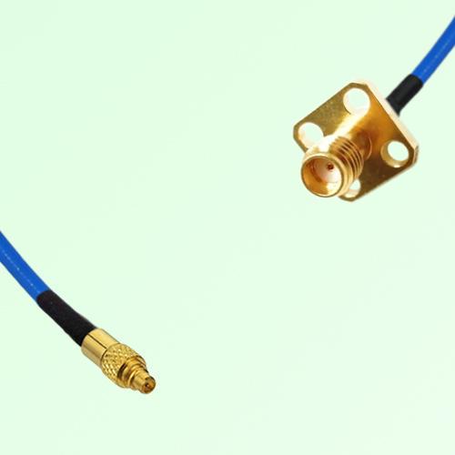 Semi-Flexible Jumper SSMA Female 4 Hole Flange Mount 12.7x12.7mm to MMCX Male Semi-Flexible Jumper SSMA Female 4 Hole Flange Mount 12.7x12.7mm to MMCX Male