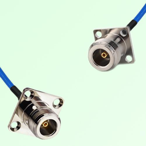 Semi-Flexible Jumper N Female 4 Hole 17.5x17.5mm to N Female 4 Hole 25x25mm Semi-Flexible Jumper N Female 4 Hole 17.5x17.5mm to N Female 4 Hole 25x25mm