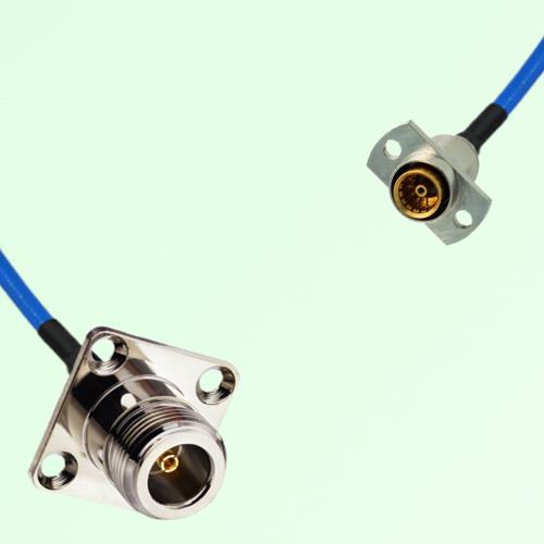 Semi-Flexible Jumper SBMA Female 2 Hole to N Female 4 Hole 25x25mm Semi-Flexible Jumper SBMA Female 2 Hole to N Female 4 Hole 25x25mm