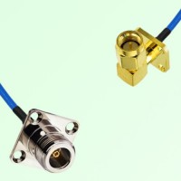 Semi-Flexible Jumper SMA Male Right Angle 4 Hole to N Female 4 Hole 25x25mm Semi-Flexible Jumper SMA Male Right Angle 4 Hole to N Female 4 Hole 25x25mm