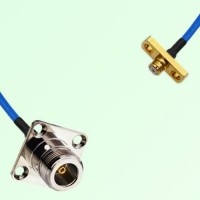 Semi-Flexible Jumper SMP Female 2 Hole to N Female 4 Hole 25x25mm Semi-Flexible Jumper SMP Female 2 Hole to N Female 4 Hole 25x25mm