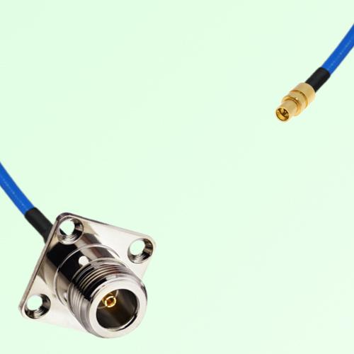 Semi-Flexible Jumper SMPM / SSMP Male to N Female 4 Hole Flange Mount 25x25mm Semi-Flexible Jumper SMPM / SSMP Male to N Female 4 Hole Flange Mount 25x25mm
