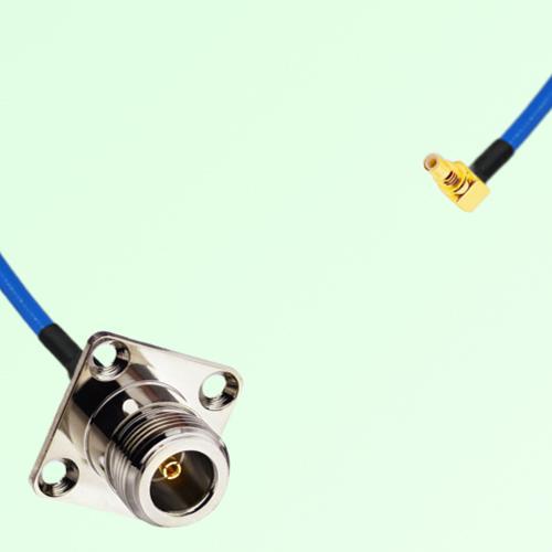 Semi-Flexible Jumper SSMC Male Right Angle to N Female 4 Hole 25x25mm Semi-Flexible Jumper SSMC Male Right Angle to N Female 4 Hole 25x25mm