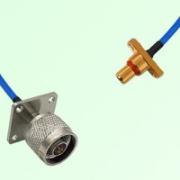 Semi-Flexible Jumper SBMA Male 2 Hole to N Male 4 Hole 25x25mm Semi-Flexible Jumper SBMA Male 2 Hole to N Male 4 Hole 25x25mm