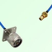 Semi-Flexible Jumper SBMA Bulkhead Male to N Male 4 Hole Flange Mount 25x25mm Semi-Flexible Jumper SBMA Bulkhead Male to N Male 4 Hole Flange Mount 25x25mm