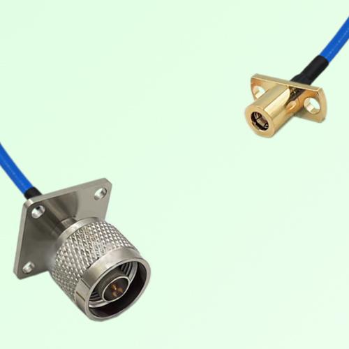 Semi-Flexible Jumper SMB Female 2 Hole to N Male 4 Hole 25x25mm Semi-Flexible Jumper SMB Female 2 Hole to N Male 4 Hole 25x25mm