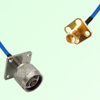 Semi-Flexible Jumper SSMA Female 4 Hole 12.7x12.7mm to N Male 4 Hole 25x25mm Semi-Flexible Jumper SSMA Female 4 Hole 12.7x12.7mm to N Male 4 Hole 25x25mm