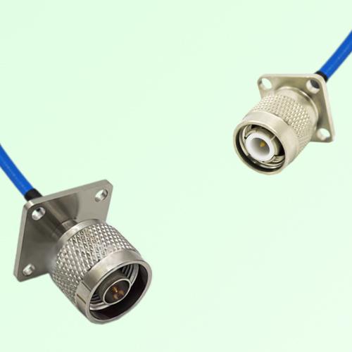 Semi-Flexible Jumper TNC Male 4 Hole 17.5x17.5mm to N Male 4 Hole 25x25mm Semi-Flexible Jumper TNC Male 4 Hole 17.5x17.5mm to N Male 4 Hole 25x25mm