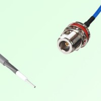 Semi-Flexible Jumper Open-end to N Bulkhead Female with O-Ring Semi-Flexible Jumper Open-end to N Bulkhead Female with O-Ring