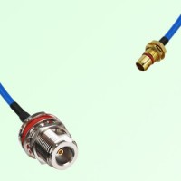 Semi-Flexible Jumper SBMA Bulkhead Male to N Bulkhead Female with O-Ring Semi-Flexible Jumper SBMA Bulkhead Male to N Bulkhead Female with O-Ring