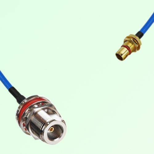 Semi-Flexible Jumper SBMA Bulkhead Male to N Bulkhead Female with O-Ring Semi-Flexible Jumper SBMA Bulkhead Male to N Bulkhead Female with O-Ring