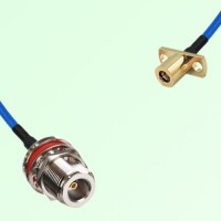 Semi-Flexible Jumper SMB Female 2 Hole to N Bulkhead Female with O-Ring Semi-Flexible Jumper SMB Female 2 Hole to N Bulkhead Female with O-Ring