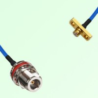 Semi-Flexible Jumper SMP Female 2 Hole to N Bulkhead Female with O-Ring Semi-Flexible Jumper SMP Female 2 Hole to N Bulkhead Female with O-Ring