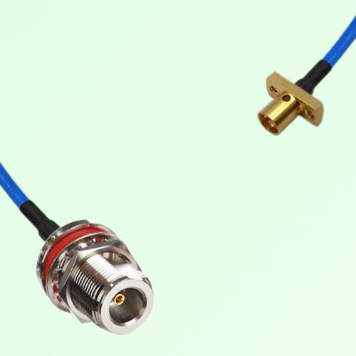 Semi-Flexible Jumper SMP Male 2 Hole to N Bulkhead Female with O-Ring Semi-Flexible Jumper SMP Male 2 Hole to N Bulkhead Female with O-Ring