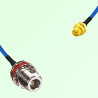 Semi-Flexible Jumper SMP Bulkhead Male to N Bulkhead Female with O-Ring Semi-Flexible Jumper SMP Bulkhead Male to N Bulkhead Female with O-Ring
