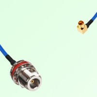Semi-Flexible Jumper SMP Male Right Angle to N Bulkhead Female with O-Ring Semi-Flexible Jumper SMP Male Right Angle to N Bulkhead Female with O-Ring