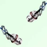 Semi-Flexible N Front Mount Bulkhead Female - N Front Mount Bulkhead Female