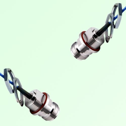 Semi-Flexible N Front Mount Bulkhead Female - N Front Mount Bulkhead Female Semi-Flexible N Front Mount Bulkhead Female - N Front Mount Bulkhead Female