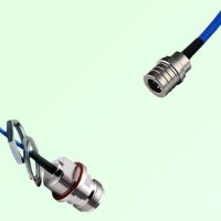 Semi-Flexible Jumper QMA Male to N Front Mount Bulkhead Female with O-Ring Semi-Flexible Jumper QMA Male to N Front Mount Bulkhead Female with O-Ring