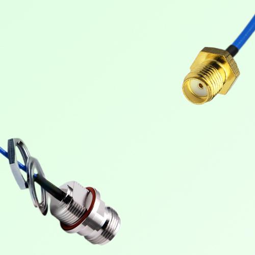 Semi-Flexible Jumper SMA Female to N Front Mount Bulkhead Female with O-Ring Semi-Flexible Jumper SMA Female to N Front Mount Bulkhead Female with O-Ring