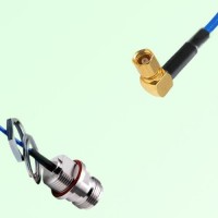 Semi-Flexible SMC Female Right Angle - N Front Mount Bulkhead Female with O-Ring Semi-Flexible SMC Female Right Angle - N Front Mount Bulkhead Female with O-Ring