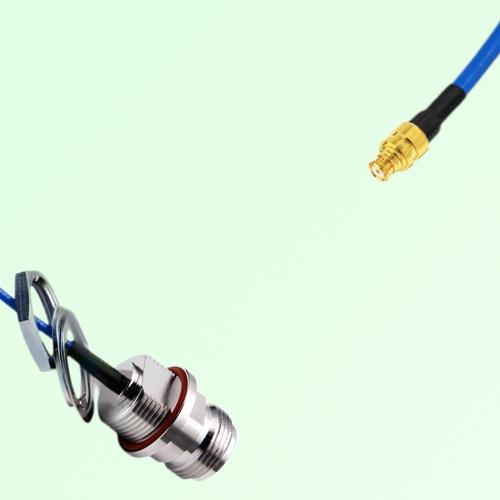 Semi-Flexible Jumper SMP Female to N Front Mount Bulkhead Female with O-Ring Semi-Flexible Jumper SMP Female to N Front Mount Bulkhead Female with O-Ring