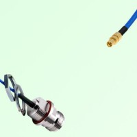 Semi-Flexible SMPM / SSMP Male to N Front Mount Bulkhead Female with O-Ring Semi-Flexible SMPM / SSMP Male to N Front Mount Bulkhead Female with O-Ring