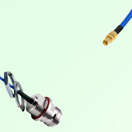 Semi-Flexible SMPM / SSMP Male to N Front Mount Bulkhead Female with O-Ring Semi-Flexible SMPM / SSMP Male to N Front Mount Bulkhead Female with O-Ring