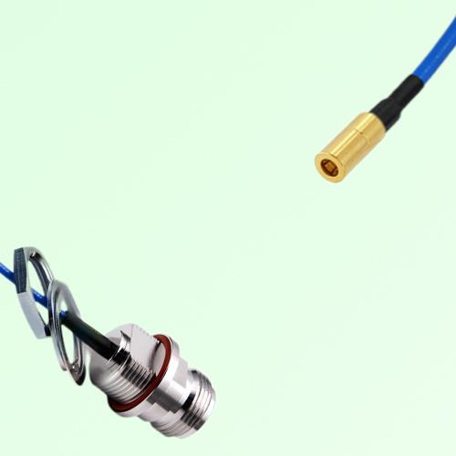 Semi-Flexible Jumper SSMB Female to N Front Mount Bulkhead Female with O-Ring Semi-Flexible Jumper SSMB Female to N Front Mount Bulkhead Female with O-Ring