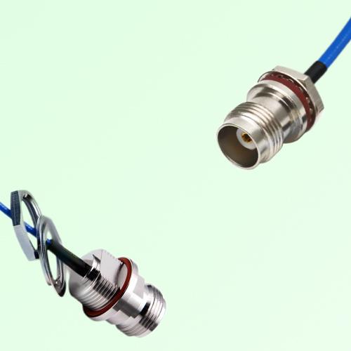 Semi-Flexible TNC Front Mount Bulkhead Female - N Front Mount Bulkhead Female Semi-Flexible TNC Front Mount Bulkhead Female - N Front Mount Bulkhead Female