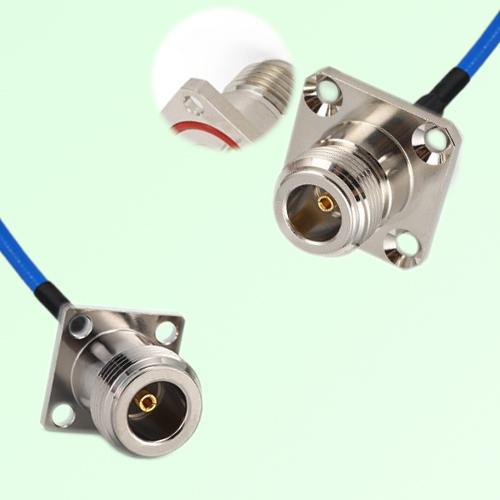 Semi-Flexible Jumper N Female 4 Hole with O-Ring 25mm to N Female 4 Hole 17.5mm Semi-Flexible Jumper N Female 4 Hole with O-Ring 25mm to N Female 4 Hole 17.5mm