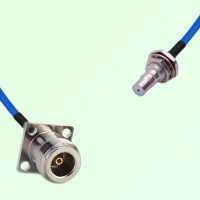 Semi-Flexible Jumper QMA Bulkhead Female with O-Ring to N Female 4 Hole 17.5mm Semi-Flexible Jumper QMA Bulkhead Female with O-Ring to N Female 4 Hole 17.5mm
