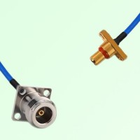 Semi-Flexible Jumper SBMA Male 2 Hole to N Female 4 Hole 17.5x17.5mm Semi-Flexible Jumper SBMA Male 2 Hole to N Female 4 Hole 17.5x17.5mm