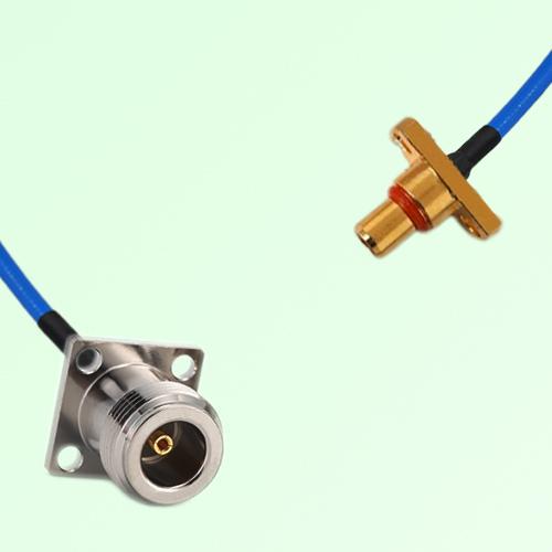Semi-Flexible Jumper SBMA Male 2 Hole to N Female 4 Hole 17.5x17.5mm Semi-Flexible Jumper SBMA Male 2 Hole to N Female 4 Hole 17.5x17.5mm