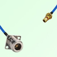 Semi-Flexible Jumper SBMA Bulkhead Male to N Female 4 Hole 17.5x17.5mm Semi-Flexible Jumper SBMA Bulkhead Male to N Female 4 Hole 17.5x17.5mm