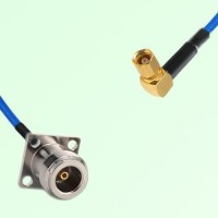 Semi-Flexible Jumper SMC Female Right Angle to N Female 4 Hole 17.5x17.5mm Semi-Flexible Jumper SMC Female Right Angle to N Female 4 Hole 17.5x17.5mm