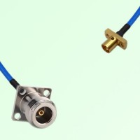 Semi-Flexible Jumper SMP Male 2 Hole to N Female 4 Hole 17.5x17.5mm Semi-Flexible Jumper SMP Male 2 Hole to N Female 4 Hole 17.5x17.5mm