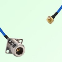 Semi-Flexible Jumper SMP Female Right Angle to N Female 4 Hole 17.5x17.5mm Semi-Flexible Jumper SMP Female Right Angle to N Female 4 Hole 17.5x17.5mm