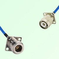 Semi-Flexible Jumper TNC Male 4 Hole 17.5x17.5mm to N Female 4 Hole 17.5x17.5mm Semi-Flexible Jumper TNC Male 4 Hole 17.5x17.5mm to N Female 4 Hole 17.5x17.5mm