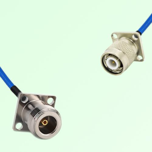 Semi-Flexible Jumper TNC Male 4 Hole 17.5x17.5mm to N Female 4 Hole 17.5x17.5mm Semi-Flexible Jumper TNC Male 4 Hole 17.5x17.5mm to N Female 4 Hole 17.5x17.5mm