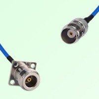 Semi-Flexible Jumper TNC Female to N Female 4 Hole Flange Mount 17.5x17.5mm Semi-Flexible Jumper TNC Female to N Female 4 Hole Flange Mount 17.5x17.5mm