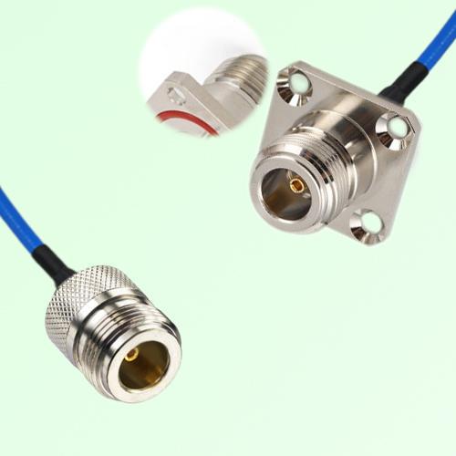 Semi-Flexible Jumper N Female 4 Hole with O-Ring 25x25mm to N Female Semi-Flexible Jumper N Female 4 Hole with O-Ring 25x25mm to N Female