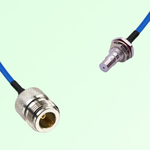 Semi-Flexible Jumper QMA Bulkhead Female with O-Ring to N Female Semi-Flexible Jumper QMA Bulkhead Female with O-Ring to N Female