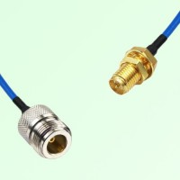 Semi-Flexible Jumper RP SMA Bulkhead Female to N Female