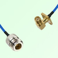 Semi-Flexible Jumper SMA Female Right Angle 4 Hole 12.7x12.7mm to N Female Semi-Flexible Jumper SMA Female Right Angle 4 Hole 12.7x12.7mm to N Female