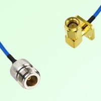 Semi-Flexible Jumper SMA Male Right Angle 4 Hole 12.7x12.7mm to N Female Semi-Flexible Jumper SMA Male Right Angle 4 Hole 12.7x12.7mm to N Female