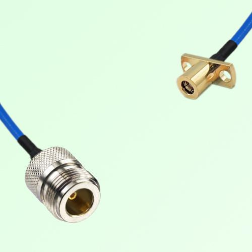 Semi-Flexible Jumper SMB Female 2 Hole Flange Mount to N Female Semi-Flexible Jumper SMB Female 2 Hole Flange Mount to N Female